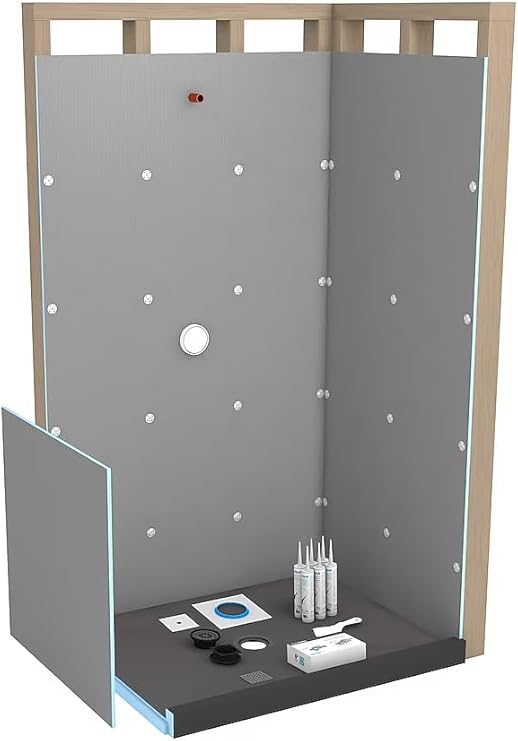 wedi® Shower Kit 36 in. x 48 in. Center Drain, Shower Installation Kits Amazon Canada
