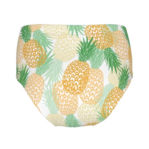 Fruits Pineapples Girls' Underwear Soft Cotton Little Girls Panties Comfort Briefs2