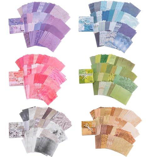 Papier scrapbooking vintage lot de 600 feuilles pour décorer vos albums sans colle forte