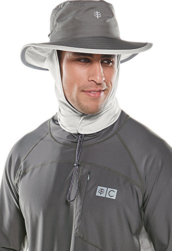 Coolibar Upf 50+ Unisex Convertible Boating Hat - Sun Protective (Large/X-Large- Woodland Grey) #TOP3