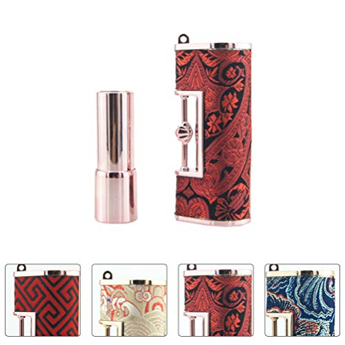 PIXNOR Vazio Tubo Batom Lip Balm Tubo Recarregáveis de Plástico Do Estilo Chinês Tubo Batom DIY Ofíc