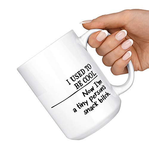 Taza de cerámica divertida para mamá y papá 15 oz miniatura 3