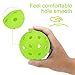 Spunspon 6 Pack Pickleball Balls, 40 Holes Outdoor Pickleballs, High Elasticity & Durable Pickle Balls for All Style Pickleball Paddles (Green)