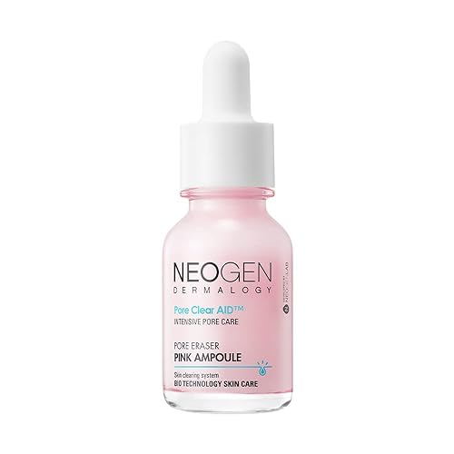 DERMALOGY by NEOGENLAB Borrador de poros, ampolla rosa, 0.5 fl oz (0.5 onzas líquidas), control de sebo y apriete de poros para piel grasa, textura