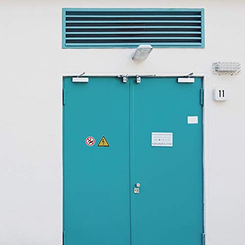 11 x Aufkleber Rauchen Verboten (5 cm - Rund) - UV-Resistent - Vorgestanzt - Für Außen und Innen - Perfekte Alternative zum Nicht Rauchen Schild - Rauchen verboten Aufkleber 5cm