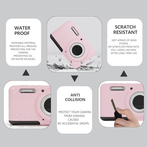 Image of Case for KODAK PIXPRO FZ55 Case, Soft Silicone for KODAK PIXPRO FZ55 - Anti-Scratch Slim Fit Lightweight Protective - pink