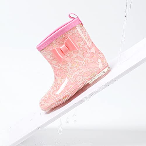 Girls Leather Dress Boots Toddler Rain Boots Rain Boots Short Rain Boots For Toddler Easy On Lightweight Boots3