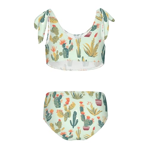 KLL Western Cactus Plant Plants Sage Girls' Two Piece Bikini Sets Quick-Dry Swimming Swimwear Swimsuit2