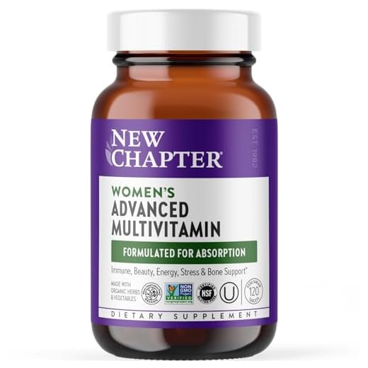New Chapter Women's Multivitamin + Immune Support, Women's Advanced Multi (Formerly Every Woman) Fermented with Whole-Foods & Probiotics + Iron + Vitamin D3-120 ct (Packaging May Vary)