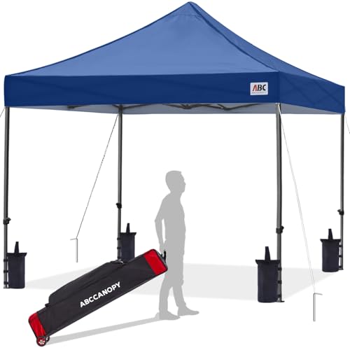 ABCCANOPY Patio Pop Up Canopy Tent 10x10 Commercial-Series (Navy Blue)