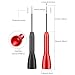 4 Pack 2mm Extended Needle Test Probes, 600V/10A Non-Destructive Insulation Wire Piercing Needle Stainless Steel Extra Thin Electrical Needle multimeter Probe for Fluke Meter Test Lead (Black-Red)