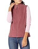 Amazon Essentials Women's Classic-Fit Sleeveless Polar Soft Fleece Vest (Available in Plus Size), Burgundy Heather, Large