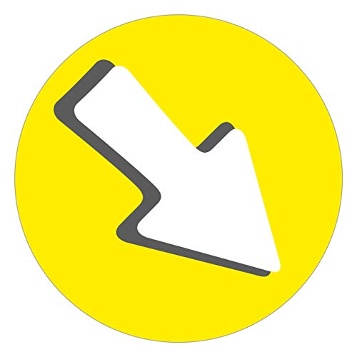 Flèches autocollantes de signalisation et d'orientation pour intérieur ou extérieur (20 flèches) - Directions, parcours fléché, indications
