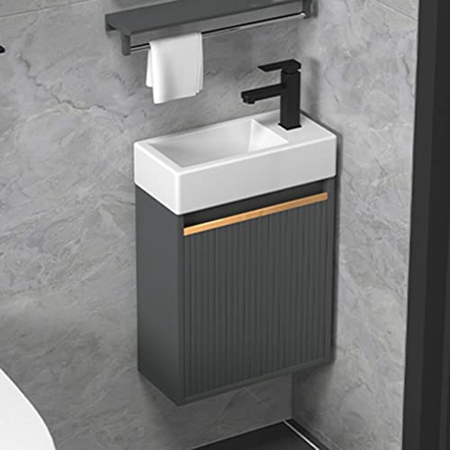 Vasque rectangulaire en porcelaine suspendue idéale pour rénover une salle de bain de ferme