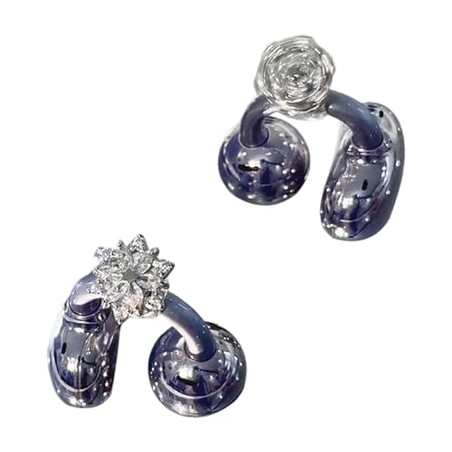 Twinkles Frosteds Florals Ear Jewelry For Freeclip Rotatable Charm AccessoriesdC߂fUCЂ̃A^b`gj[Nȉ]CzWG[