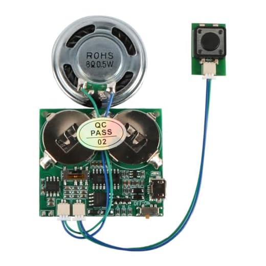 Tiardey Módulo de música DIY con Descarga USB, Tarjeta de felicitación, Tablero de grabación de Canciones MP3, Caja de Regalo de cumpleaños, Tarjeta con Mensaje de Sonido Personalizado