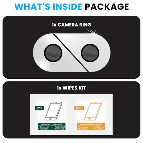 Image of ArmourPro Camera Lens Protector for Poco F7 (6.77 Inches) Tough HD Individual Aluminum Alloy Rings 9H Camera Cover, Scratch-Resistant,Camera Lens Protection| Silver, 1 Pack
