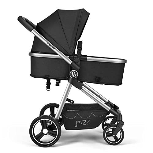 Carrinho Passeio 2 em 1 Assento Moisés Jazz 0-15kgs Preto Fisher-Price BB430