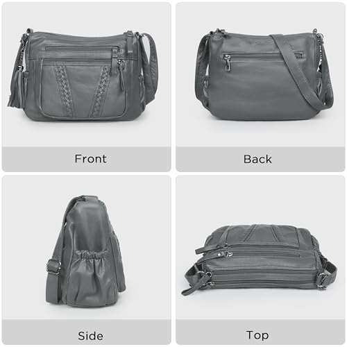 Image of VOLGANIK ROCK Crossbody Bag for Women with Tassel Ladies Soft PU leather Purses and Handbag Pocketbooks