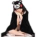 hokkk 1 pcs Mignon Anime Kumamon Ours en Peluche Cape Super Doux Corail Polaire Cosplay Adulte À Capuche Châle Cape Wrap Couverture Enfants Jouets Cadeau 170 cm x 90 cm A