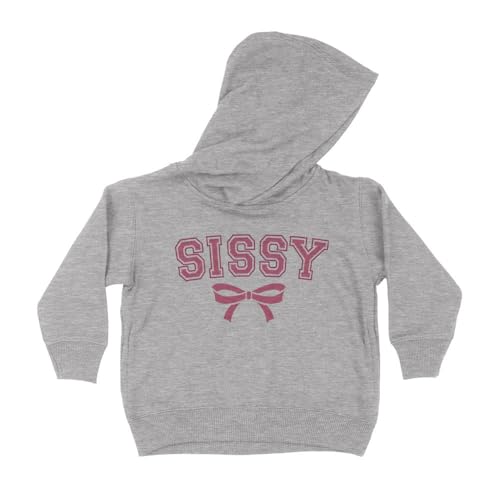 Sissy Kids Hoodie Sweatshirt Toddler 2T Heather Grey