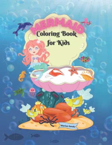 Colouring Book Mermaid Mystery for Kids: mermaid Little