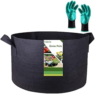 400 Gallon Raised Garden Bed (70x24 inch) Heavy Duty Plant Grow Bag for Tomato Plant Pot,Potato Planter,Flower Bed,Herbs Vegetable Plant Bag,Yard Waste Bag,Lawn Debris Bag,Leaf Bag with Garden Gloves