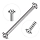 plplaaoo 4 Stück Aluminiumlegierung Universal Antriebsgelenk Dogbone Ersatzteil für 1/18 RC Autoteile, RC Auto Antriebswellen,
