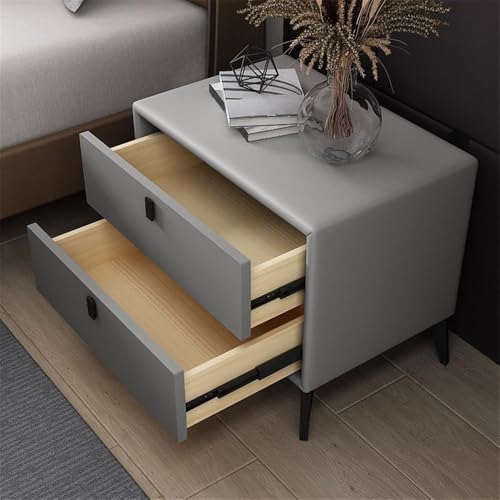 Table de chevet multifonctionnelle moderne bois cuir table basse - 5