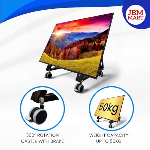 Image of JBM MART Angular LCD & LED Floor Stand (24 inch-43 inch) for Conference Well, Stage Shows & Performances(Pack of 1)