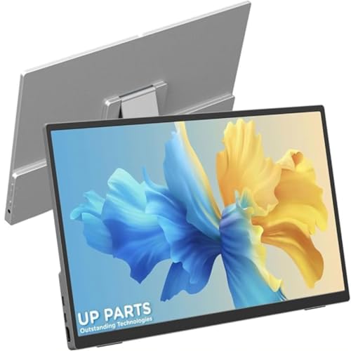 UP PARTS Moniteur Portable, écran Tactile, écran Portable, 140AT – 14 Aluminium, écran Tactile, Full HD 1920 x 1200, IPS, USB-C et HDMI, Ultra Mince, léger, Haut-parleurs
