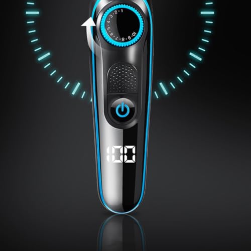 Cortapelos con pantalla LCD y cabezal ajustable para un corte de pelo preciso 2