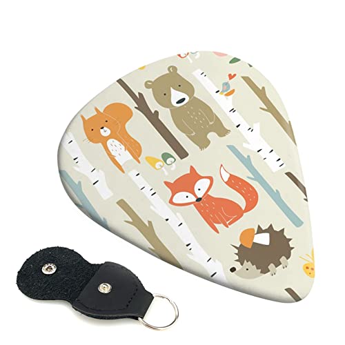 FUCVNPZ Lot de 6 médiators en celluloïd, animaux mignons en style dessin animé, médiators fins, moyens et lourds pour… - Les Beatles, Paul McCartney, John Lennon, RIngo Starr, George Harrison FUCVNPZ Lot de 6 médiators en celluloïd, animaux mignons en style dessin animé, médiators fins, moyens et lourds pour…
