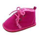 Longra Krabbelschuhe Baumwolle Lauflernschuhe Mädchen Jungen Babyschuhe 0-6 Monate 6-12 Monate 12-18 Monate Weiche Baumwollepuschen Lernlaufschuhe Baby Hausschuhe Unisex Baby Gefüttert Hausschuhe