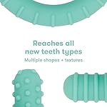 Frida Baby Get-A-Grip BabyTeether for Teething Relief, Easter Basket Stuffer for Kids, 100% Food-Grade Silicone Teething Toys for Baby 0-6, 12, 18 Months Infant, BPA-Free, PVC-Free, Teal - Image 4