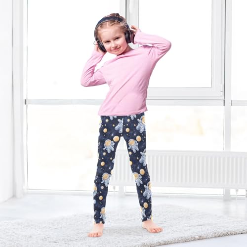 Space Bear Girls Leggings Soft Stretch Workout Yoga Dance Pants for Kids Casual Tights4