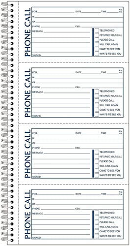 Adams Message Book/Phone Call Book, 400 Sheets Per- Book (Sc1154D)(4-Pack Of Books) #TOP2