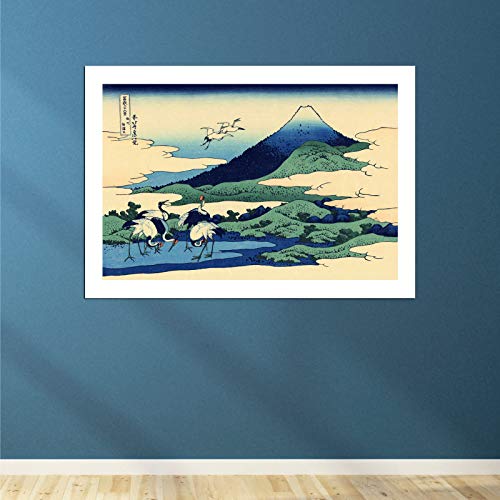 Impression d'art Hokusai Umegawa Sagami grand format mat sans cadre - 4