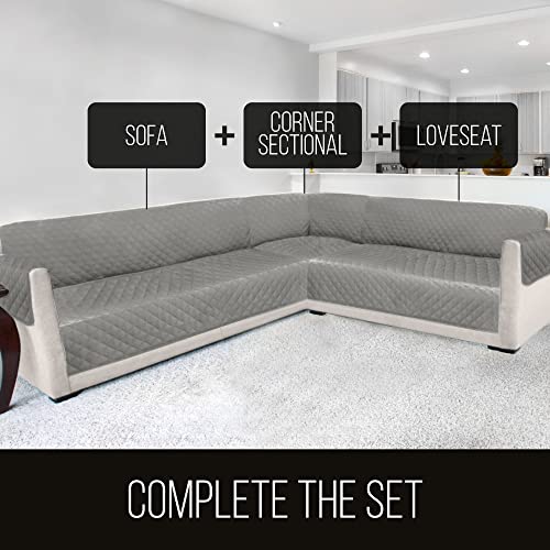 image for Sofa Shield Couch Slip Cover with Patented Strap, Cushion Protector, U