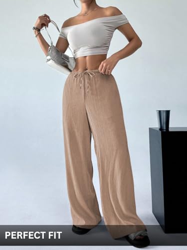 Image of GRECIILOOKS Women Trousers for Women | Women Trousers | Women's High-Waisted Pant | Women Trousers Pants | Korean Trousers for Women