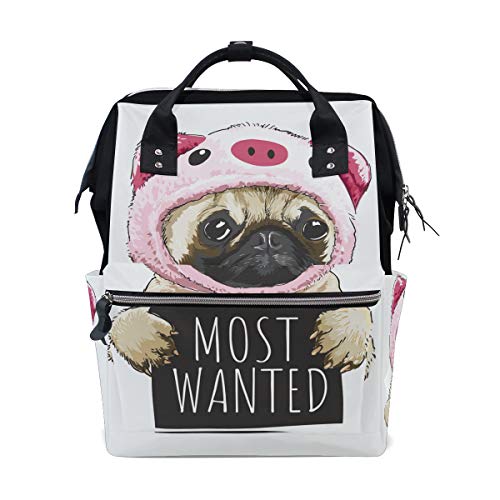 Pink Pig - Mochila de viaje multifunción para perro, gran capacidad, para mujeres, Multi3, One Size