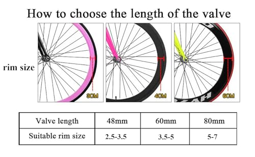 Cámaras de bicicleta 700x23 evitan pérdidas de aire con válvula Presta de 48mm 5