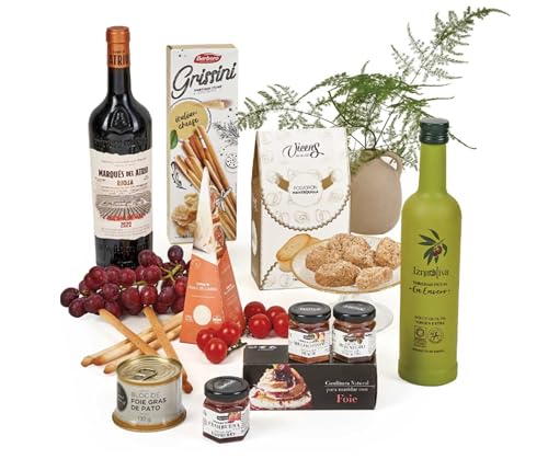 Lote 207: Cesta de Navidad Gourmet con Ibéricos Premium y Vinos Seleccionados - Ibéricos a domicilio gourmet