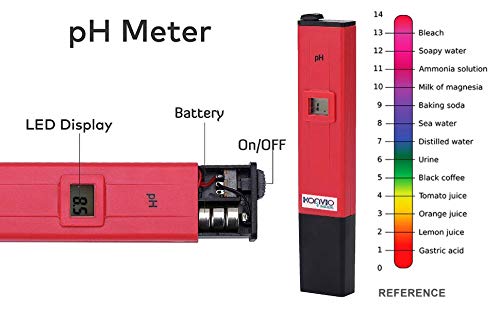 Konvio Neer Manual Calibration pH Meter for water testing, with 0-14 pH scale for Drinking Water, Hydroponics, Aquariums and Swimming Pools, with Buffer Powder and Screw driver | Color May Vary - Image 2 thumbnail