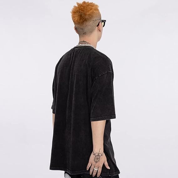 Vamtac Mens Oversized Graphic T Shirts Washed Vintage Streetwear Tees Soft Fashion Tops for Men - Image 5