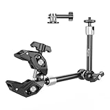 SmallRig マジックアームクランプキット スーパークランプ付き カメラマウント関節式摩擦アーム 1/4”-20ネジとネジ穴付き カメラ ライト モニター ウェブカメラ アクションカメラ用 耐荷重≤1.5kg テーブル チューブ用 4454
