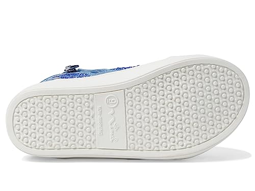 NINA Girl's Cossette (Toddler/Little Kid/Big Kid) Blue Microsuede/Stones 4 Big Kid M3