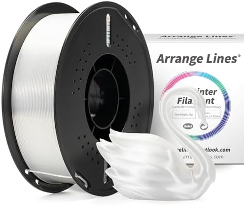 Arrange Lines PLA Silk White 1.00kg