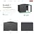 AECOJOY Shed 8' x 10' Outdoor Storage Metal Shed, Dark Grey Steel Yard Shed with Design of Lockable Doors, Utility and Tool Storage for Garden, Backyard, Patio, Outside use
