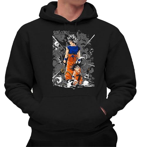 the Fan Tee Sudadera Adulto con Capucha de Hombre Dibujos Animados Dragon Bola Ball Anime Manga 674 L
